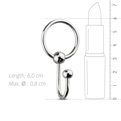 Уретральна вставка із кільцем Sinner Gear Unbendable – Sperm Stopper Solid, діаметр кільця 2,6 см Уретральна вставка із кільцем Sinner Gear Unbendable – Sperm Stopper Solid, діаметр кільця 2,6 см