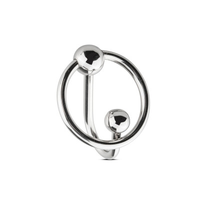Уретральна вставка з кільцем Sinner Gear Unbendable - Sperm Stopper Solid, діаметр кільця 3,2см Уретральна вставка з кільцем Sinner Gear Unbendable - Sperm Stopper Solid, діаметр кільця 3,2см