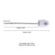 Уретральний зонд LOCKINK SEVANDA Vibrating & E-stim Metal Urethral Sounding - White-9