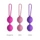 Вагінальні кульки Adrien Lastic Geisha Lastic Balls BIG Violet (L), діаметр 4 см, вага 90 гр-3