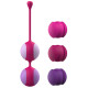 Вагінальні кульки Liebe Kewos — Cerise/Candy Violet, 5 кульок у комплекті, 15, 25, 35, 45 та 55 г-3