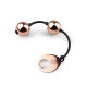 Металеві вагінальні кульки Rosy Gold — Nouveau Kegel Balls, вага 376 г, діаметр 2,8 см-1