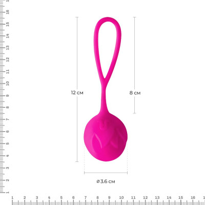 Вагінальні кульки Adrien Lastic Geisha Lastic Balls Mía Magenta (L), діаметр 4 см, вага 42 гр Вагінальні кульки Adrien Lastic Geisha Lastic Balls Mía Magenta (L), діаметр 4 см, вага 42 гр