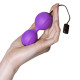 Вагінальні кульки з вібрацією Adrien Lastic Kegel Vibe Purple, діаметр 3,7 см-3