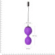 Вагінальні кульки з вібрацією Adrien Lastic Kegel Vibe Purple, діаметр 3,7 см-1