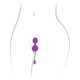 Вагінальні кульки з вібрацією Adrien Lastic Kegel Vibe Purple, діаметр 3,7 см-5