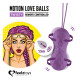 Вагінальні кульки з масажем і вібрацією FeelzToys Motion Love Balls Twisty з пультом дистанційного к-1