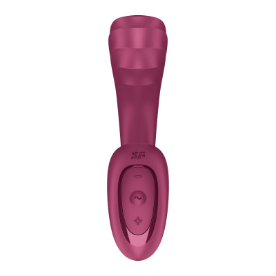 Вагінально-кліторальний вібратор Satisfyer G for Goddess 3 Wine Red, 2 мотори