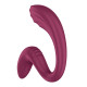 Вагінально-кліторальний вібратор Satisfyer G for Goddess 3 Wine Red, 2 мотори-1