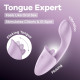 Вагінально-кліторальний вібратор Satisfyer Tongue Expert з язичком-5