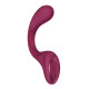 Вагінально-кліторальний вібратор Satisfyer G for Goddess 2 Wine Red, 2 мотори-1