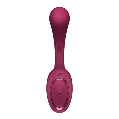 Вагінально-кліторальний вібратор Satisfyer G for Goddess 2 Wine Red, 2 мотори Вагінально-кліторальний вібратор Satisfyer G for Goddess 2 Wine Red, 2 мотори