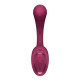 Вагінально-кліторальний вібратор Satisfyer G for Goddess 2 Wine Red, 2 мотори-2