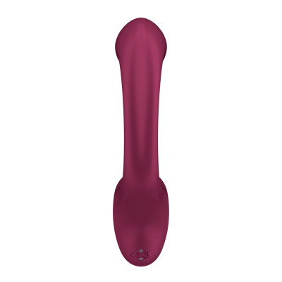 Вагінально-кліторальний вібратор Satisfyer G for Goddess 2 Wine Red, 2 мотори Вагінально-кліторальний вібратор Satisfyer G for Goddess 2 Wine Red, 2 мотори