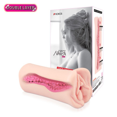 Мастурбатор вагіна двошаровий Kokos Nara Double Layer