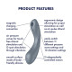 Вакуумний кліторальний стимулятор Satisfyer Curvy Trinity 1 Bluegrey-3
