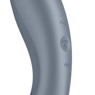 Вакуумний кліторальний стимулятор Satisfyer Curvy Trinity 1 Bluegrey
