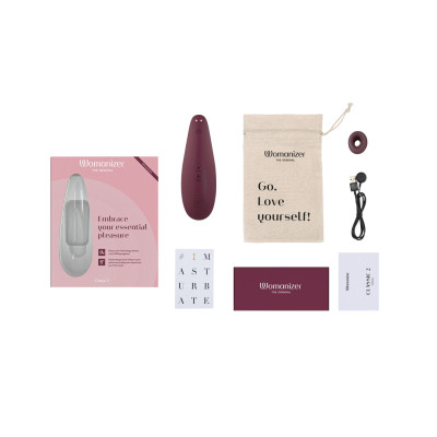 Вакуумний кліторальний стимулятор Womanizer Classic 2 - Bordeaux Вакуумний кліторальний стимулятор Womanizer Classic 2 - Bordeaux