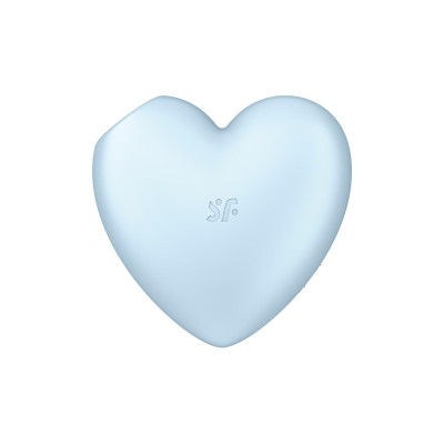 Вакуумний стимулятор-серце з вібрацією Satisfyer Cutie Heart Blue