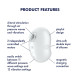 Вакуумний кліторальний стимулятор із вібрацією Satisfyer Cutie Ghost White-2