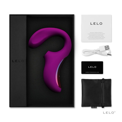 Вакуумний стимулятор з вібрацією LELO Enigma Cruise Deep Rose