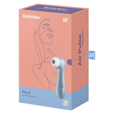 Вакуумний стимулятор Satisfyer Pro 2+ Blue Вакуумний стимулятор Satisfyer Pro 2+ Blue