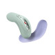 Накладний вібратор Fun Factory LAYA III sage green, ефект постукування пальцем-5