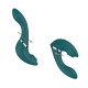 Вакуумний вібратор Swan The Monarch Swan Teal-4