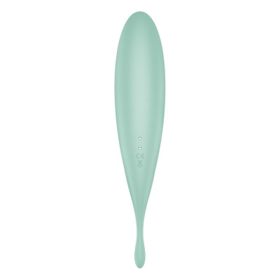Смарт-вібратор для клітора з вакуумною стимуляцією Satisfyer Twirling Pro+ Mint Смарт-вібратор для клітора з вакуумною стимуляцією Satisfyer Twirling Pro+ Mint
