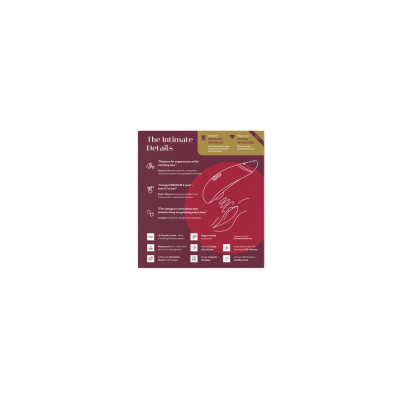 Вакуумний кліторальний стимулятор Womanizer Premium 2 - Bordeaux