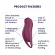 Вакуумний кліторальний стимулятор із вібрацією Satisfyer Pocket Pro 1 Purple-2