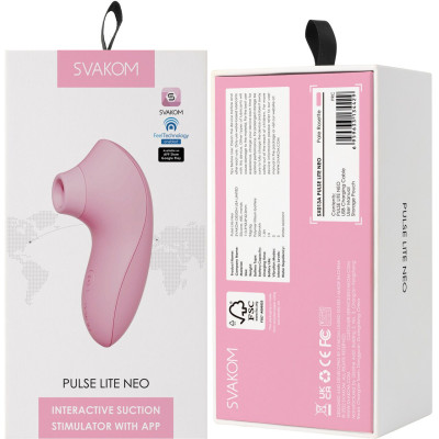 Вакуумний стимулятор Svakom Pulse Lite Neo Pale Rosette Вакуумний стимулятор Svakom Pulse Lite Neo Pale Rosette