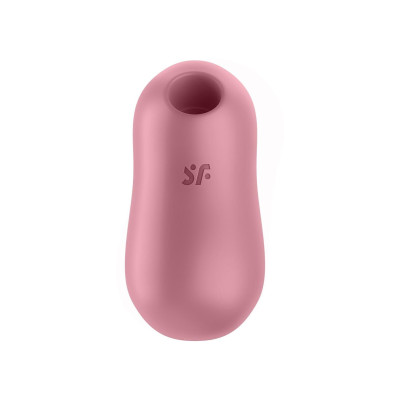 Вакуумний стимулятор із вібрацією Satisfyer Cotton Candy Light Red Вакуумний стимулятор із вібрацією Satisfyer Cotton Candy Light Red