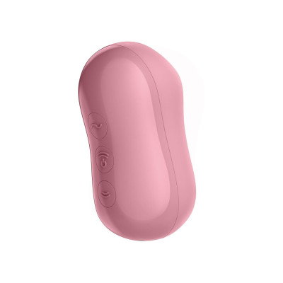 Вакуумний стимулятор із вібрацією Satisfyer Cotton Candy Light Red Вакуумний стимулятор із вібрацією Satisfyer Cotton Candy Light Red