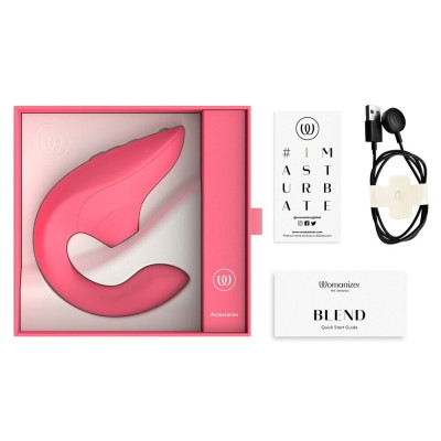 Вакуумний кліторальний стимулятор Womanizer Blend Vibrant Rose