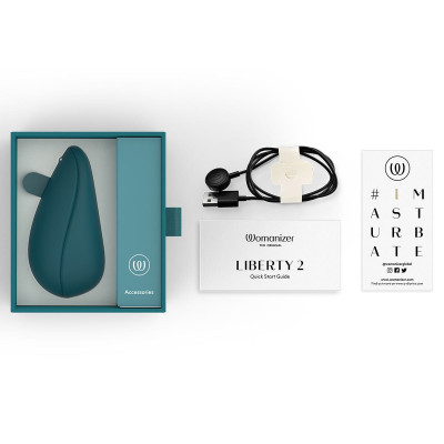 Вакуумний кліторальний стимулятор Womanizer Liberty 2 Dark Petrol Вакуумний кліторальний стимулятор Womanizer Liberty 2 Dark Petrol