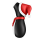 Вакуумний кліторальний стимулятор Satisfyer Penguin Holiday Edition, у шапочці та шарфі-2