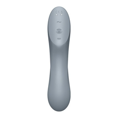 Вакуумний стимулятор з вібрацією Satisfyer Curvy Trinity 3 BlueGrey