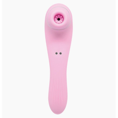 Вібратор і вакуумний стимулятор Alive Midnight Quiver Pink - іграшка 2 в 1