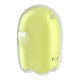 Вакуумний кліторальний стимулятор із вібрацією Satisfyer Glowing Ghost Yellow-3