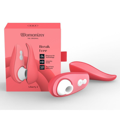 Вакуумний кліторальний стимулятор Womanizer Liberty 2 Vibrant Rose Вакуумний кліторальний стимулятор Womanizer Liberty 2 Vibrant Rose