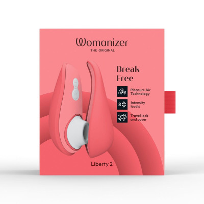 Вакуумний кліторальний стимулятор Womanizer Liberty 2 Vibrant Rose Вакуумний кліторальний стимулятор Womanizer Liberty 2 Vibrant Rose