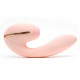 Вакуумний вібратор Kistoy Tina Mini Light Pink, вагінально-кліторальний-1