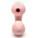 Вакуумний вібратор Kistoy Tina Mini Light Pink, вагінально-кліторальний-2