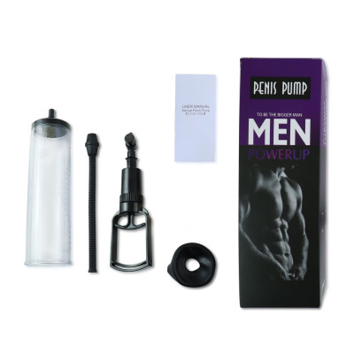 Вакуумна помпа з ручним насосом Men Powerup Black Вакуумна помпа з ручним насосом Men Powerup Black