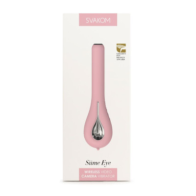 Інтелектуальний вібратор із камерою Svakom Siime Eye Pale Pink Інтелектуальний вібратор із камерою Svakom Siime Eye Pale Pink
