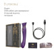 Смартвібратор Zalo — Queen Twilight Purple, пульсівна перлина, кристал Swarovski-5
