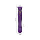 Смартвібратор Zalo — Queen Twilight Purple, пульсівна перлина, кристал Swarovski-1