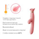 Вібратор з підігрівом та вакуумною стимуляцією клітора Zalo - ROSE Vibrator Strawberry Pink-3