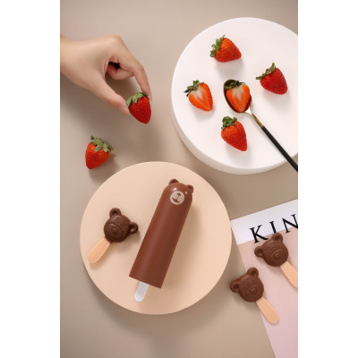 Вібратор KisToy Mr.Ted, реалістичний вібратор під виглядом морозива, діаметр 4,3 см